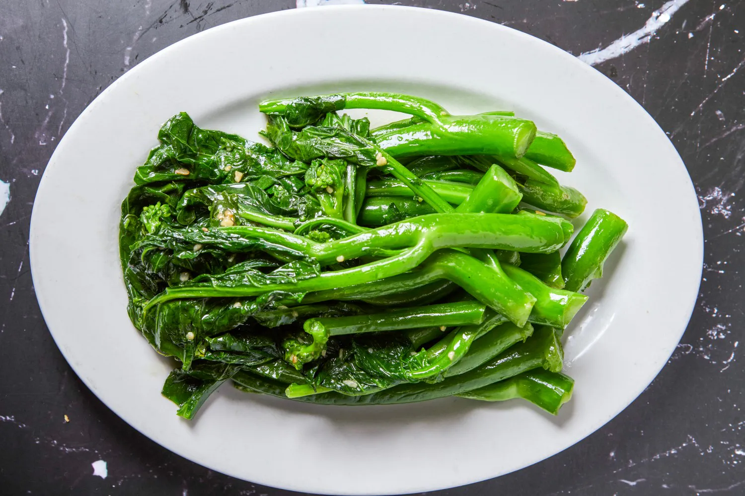 sautéed chinese broccoli at Super Wok Chinese Restaurant in Tarzana