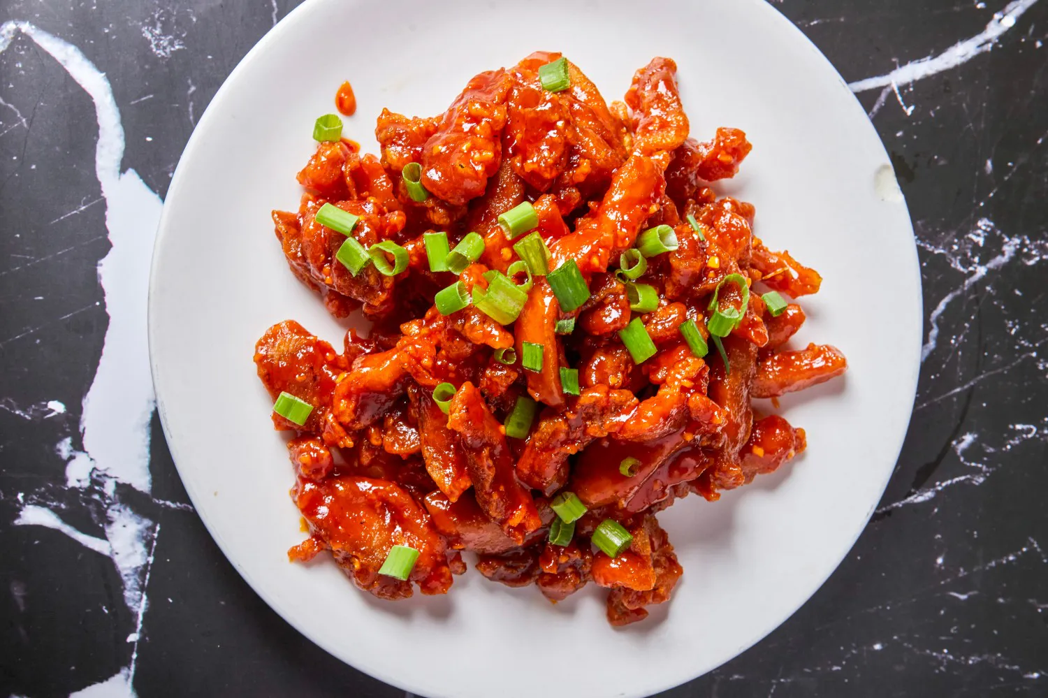 sweet and pungent chicken at Super Wok Chinese Restaurant in Tarzana